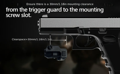 Compact Green Laser Sight Magnetic USB Charging Ambidextrous Low Profile 20mm Picatinny Rail for Handgun Pistol Airgun 150-300m Range PA66 Nylon