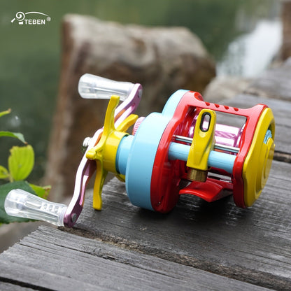 Baitcasting Reel with DC & Magnetic Brake System – 7.2:1 Gear Ratio, 5+1 Metal Bearings, Drag Alarm, Left/Right Hand, Saltwater Freshwater Fishing