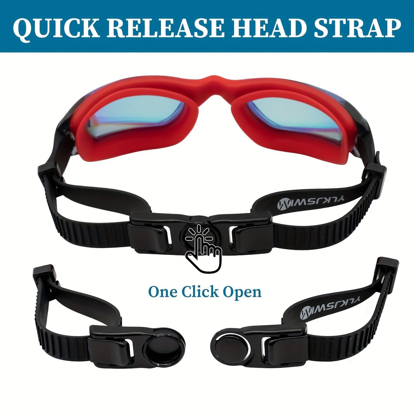 Anti-Fog Swim Goggles 2 Pack for Adults & Youth – Professional Mirrored Pool Goggles with UV Protection, No-Leak Wide View Lens, Adjustable Strap for Men Women Kids Swimmers