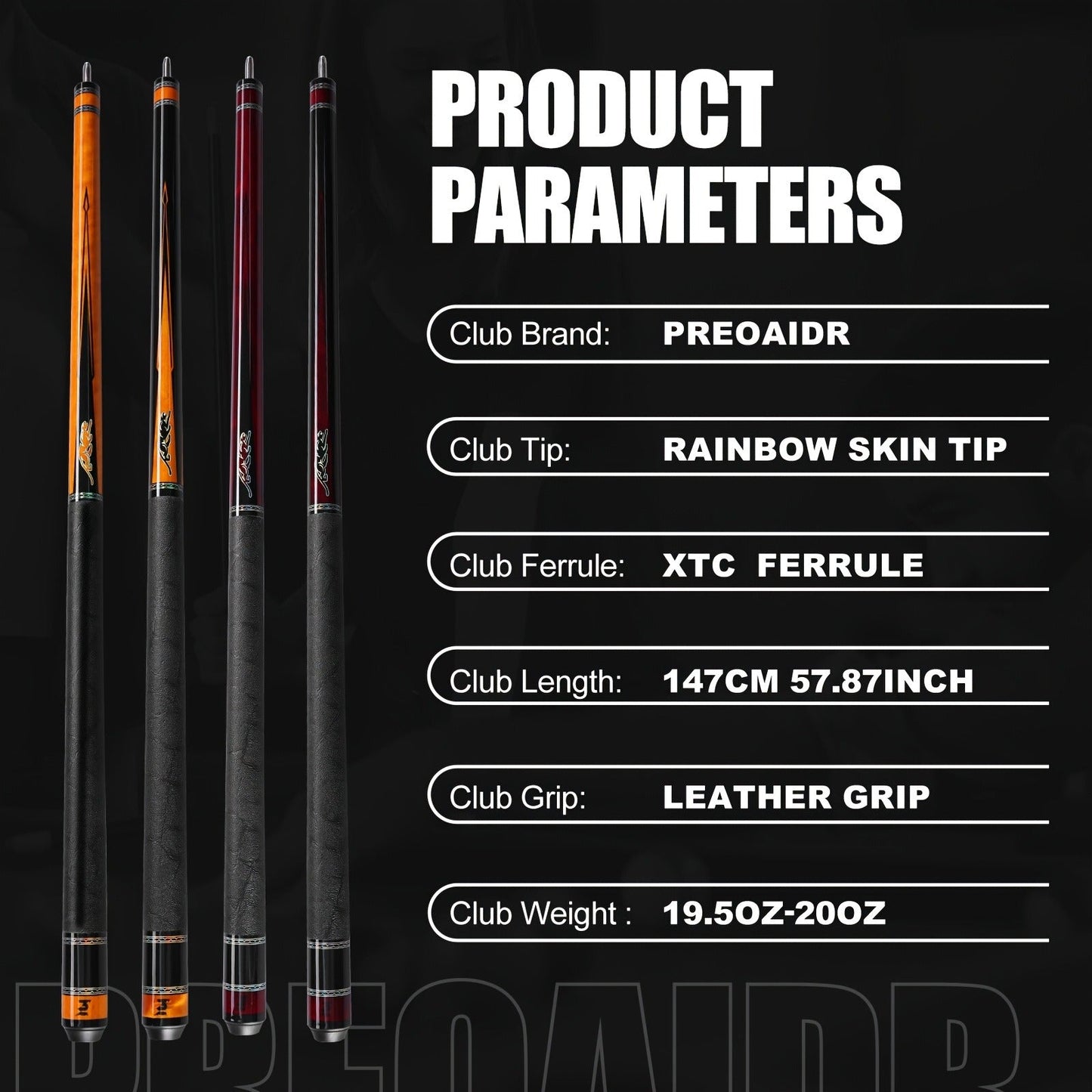 Carbon Fiber Pool Cue Stick 58 Inch - Low Deflection Billiard Cue with 12.5mm Tip, 3/8x8 Pin Joint, Leather Grip & Vacuum Quick Connector, Professional Billiards Stick for Accurate Ball Control