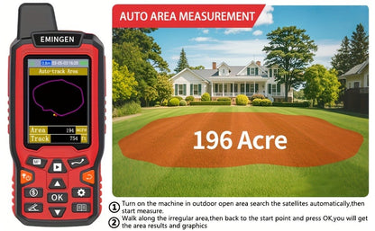 Handheld GPS Land Surveying Equipment – High-Precision 2.4" LCD Area Measuring Tool for Farmland, Forest, Ranch & Mining | ZL180