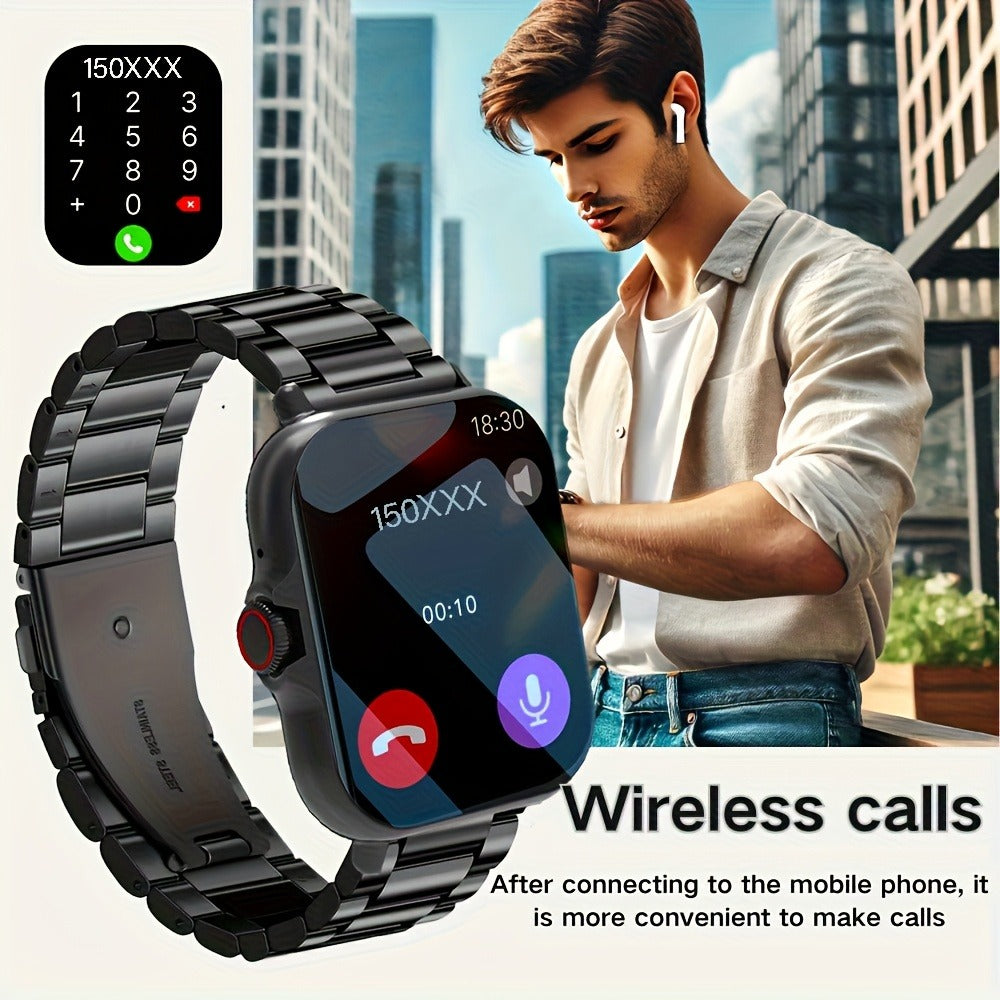 Smart Watch with Answer & Make Calls for Women Men – 100+ Sports Modes, Fitness Activity Tracker, Heart Rate Monitor, Pedometer, Compatible with Android & iPhone, Perfect Gift