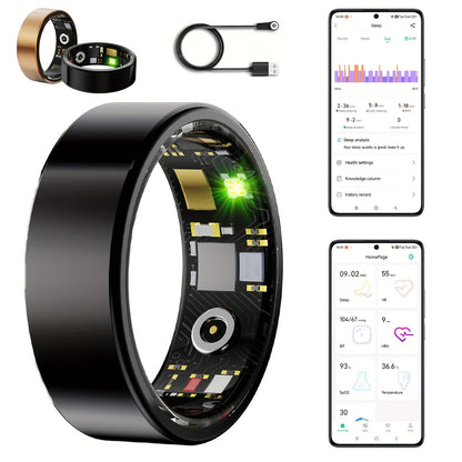 Health Tracking Smart Ring – HRV, Sleep & Activity Monitor