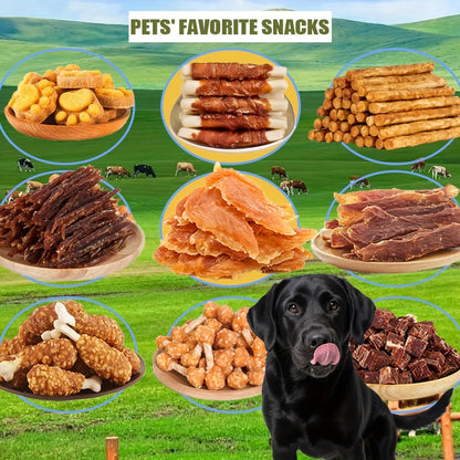 Duck Jerky Dog Treats – Chicken-Wrapped Sweet Potato Sticks, Chewy Long Lasting Chews for Small Medium Large Dogs, Easily Digestible Training Treats & Pet Snacks for All Breeds