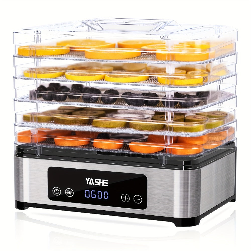 Food Dehydrator 240W with Temperature Control | BPA-Free Dishwasher-Safe Trays, Electric Food Dryer for Jerky, Fruits, Herbs & Vegetables, Recipe Book Included – 5-Tray & 8-Tray Options