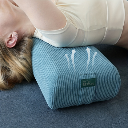 Yoga Bolster Pillow – Long Supportive Cushion for Restorative Yoga & Floor Sitting, Carry Handle & Machine Washable Cover for Meditation & Relaxation