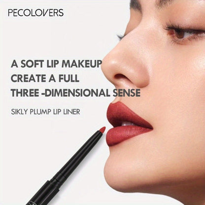 Waterproof Lip Liner Pencil Set 12 Pieces Long Lasting Multi-Functional Lip Eye & Brow Liner — Colorful Cosmetic Makeup Pens for All Skin Tones Precise Definition