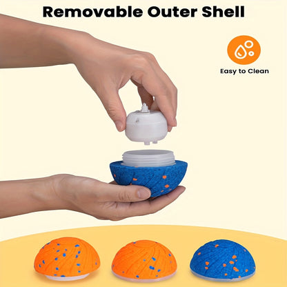 Automatic Moving Dog Ball Toy - Smart Motion-Activated Rolling & Rotating Ball for Medium Large Dogs, E-TPU Durable Bouncy Enrichment Toy for Dog Stimulation & Solo Interactive Play