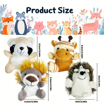 Mini Stuffed Animals Bulk 12 or 24 Pack – Forest Animal Plush Set for Animal Theme Party Favors, Classroom Treasure Box Prizes, Goodie Bag Fillers, Birthday Christmas Easter Gifts for Kids