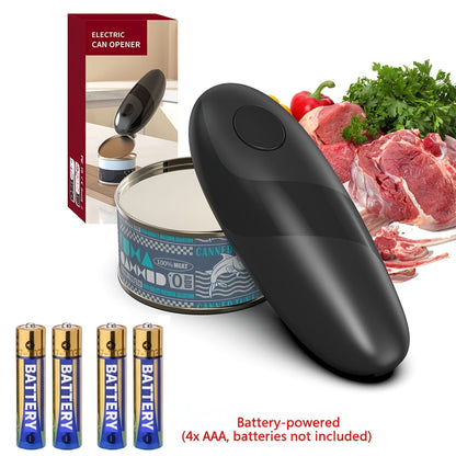 Electric Can Opener One-Touch Automatic – USB Rechargeable, Smooth Edge Safety, Auto Power-Off, Cordless for Kitchen, Camping & Seniors