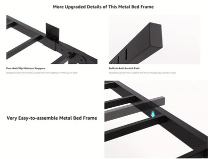 14-Inch Heavy-Duty Bed Frame, Bedroom Platform Bed for Bedroom Comfort and Support detail image - detail view 20