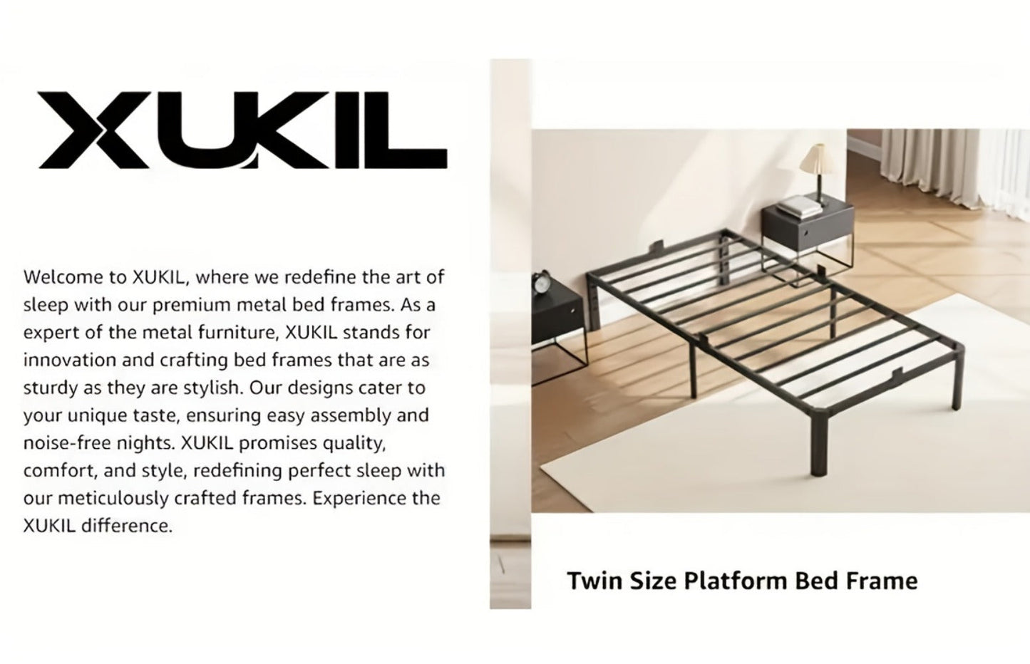 14-Inch Heavy-Duty Bed Frame, Bedroom Platform Bed for Bedroom Comfort and Support detail image - detail view 22