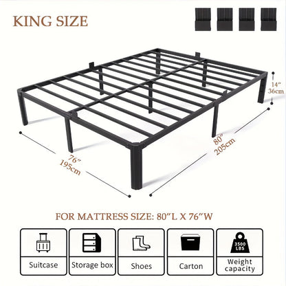 Bed Frame shown in the King option