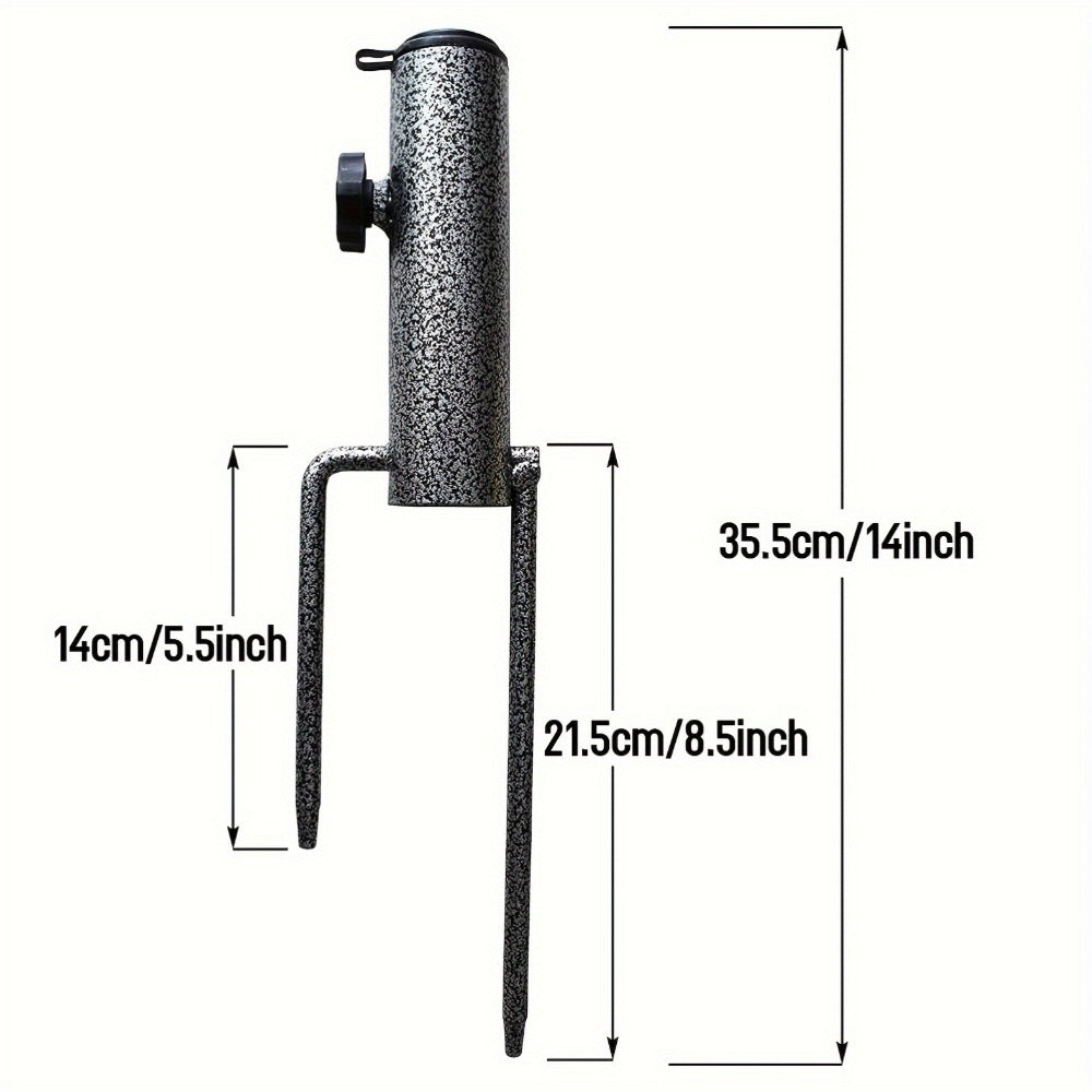 14-Inch Heavy-Duty Umbrella Stand for Outdoor Shade and Protection in Patio detail image - detail view 4