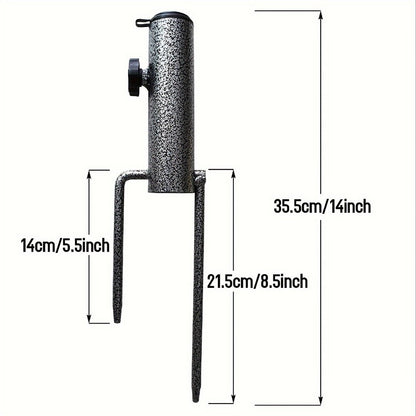 14-Inch Heavy-Duty Umbrella Stand for Outdoor Shade and Protection in Patio detail image - detail view 9