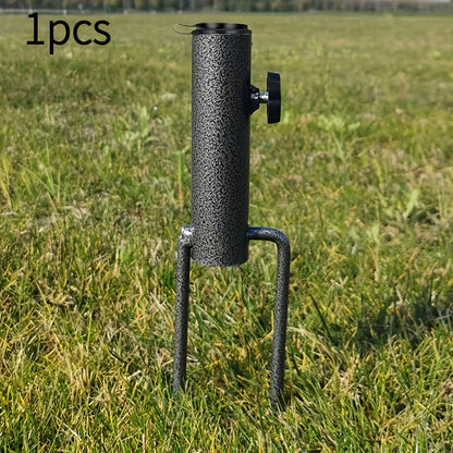 Umbrella Stand, Heavy Duty Metal Spiral Ground Anchor Holder Adjustable 14in Depth shown in the main product view