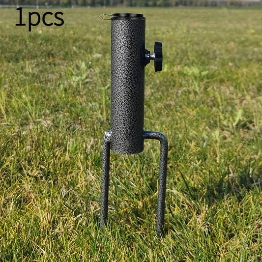 Umbrella Stand, Heavy Duty Metal Spiral Ground Anchor Holder Adjustable 14in Depth shown in the main product view