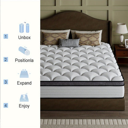 14-Inch Mattress, Medium-Firm Bed Mattress for Bedroom Comfort and Support detail image - detail view 5