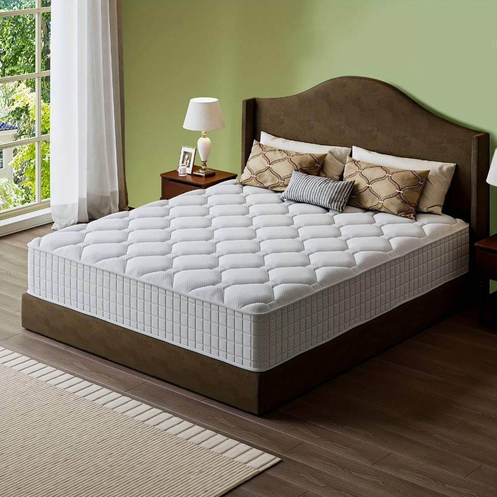 Mattress, Orthopedic Pocket Spring 10 12 14 Inch High-Density Foam Lumbar Support for Back shown in the main product view