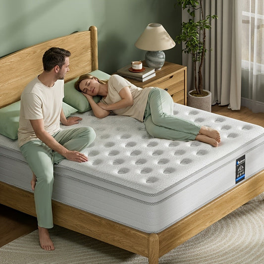 Mattress, Multilayer Hybrid 10 12 14 Inch Memory Foam Pocket Spring Medium Firm Ergonomic shown in the main product view
