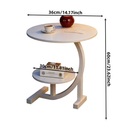 14-Inch Round Outdoor Side Table with Solid Wood Construction detail image - detail view 11