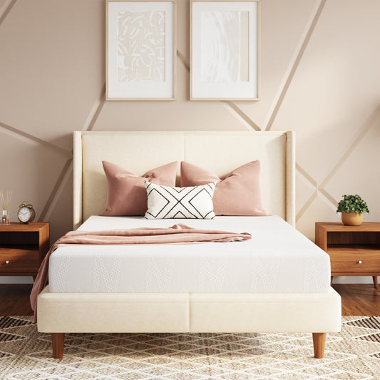 Mattress, Cooling Gel Memory Foam 5 6 8 10 12 14 Inch - Twin-Phase Cooling, BambooIons shown in the main product view