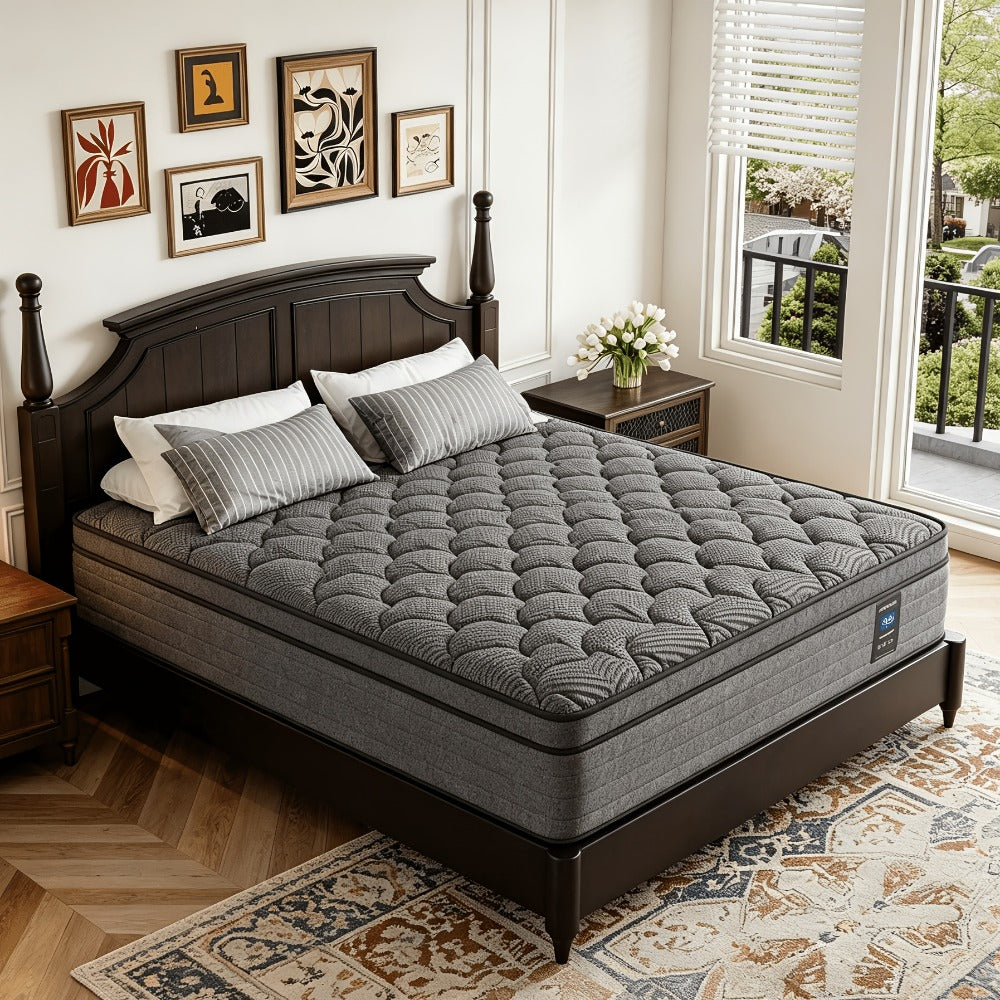 14-Inch Twin Mattress with Pocket Springs, Medium-Firm Bed Mattress for Bedroom detail image