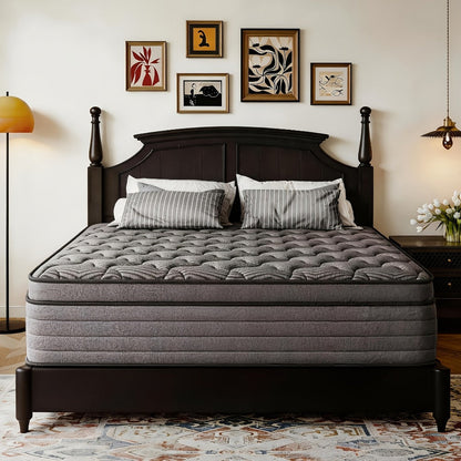 14-Inch Twin Mattress with Pocket Springs, Medium-Firm Bed Mattress for Bedroom detail image - detail view 3
