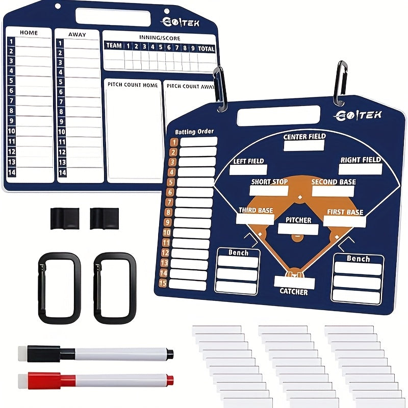 Magnetic Baseball Lineup Coach Board – Erasable Tactical Board
