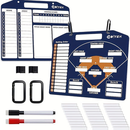 Magnetic Baseball Lineup Coach Board – Erasable Tactical Board