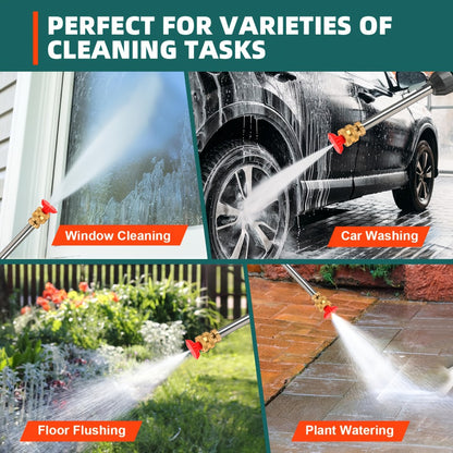 Portable High-Pressure Car Wash Machine – 500PSI Cordless Pressure Washer with 6-in-1 Nozzle & 5M Hose