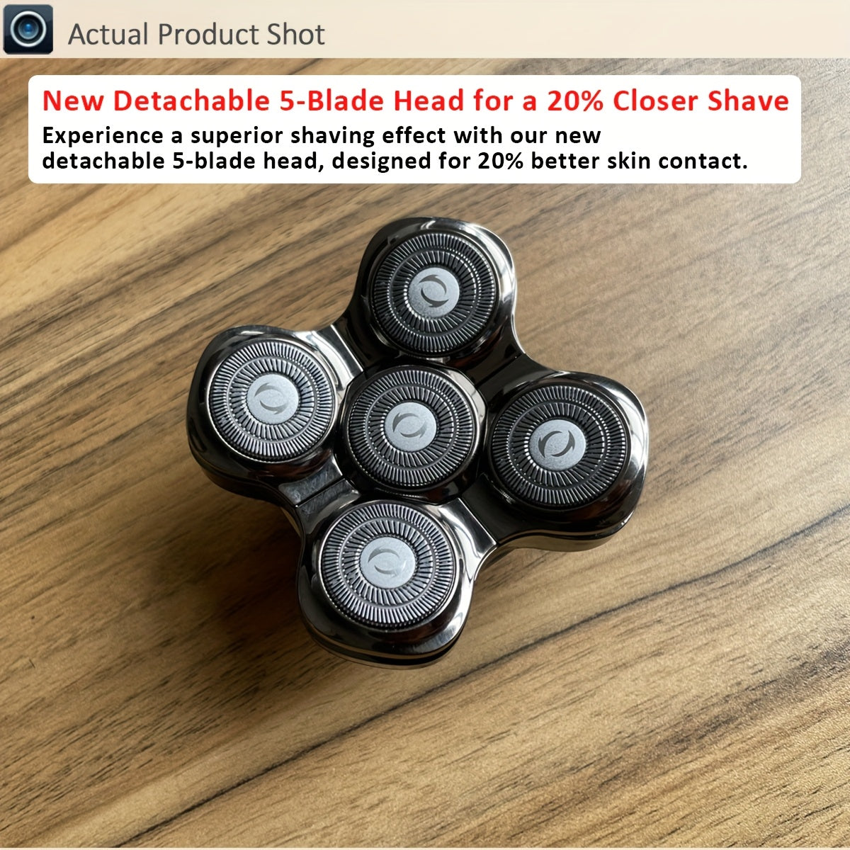 Rotary Electric Shaver for Men 5D 7D Detachable Multi-Head Floating Razor LED Display Type-C Fast Charging Cordless Grooming Kit for Home Travel Smooth Close Shave