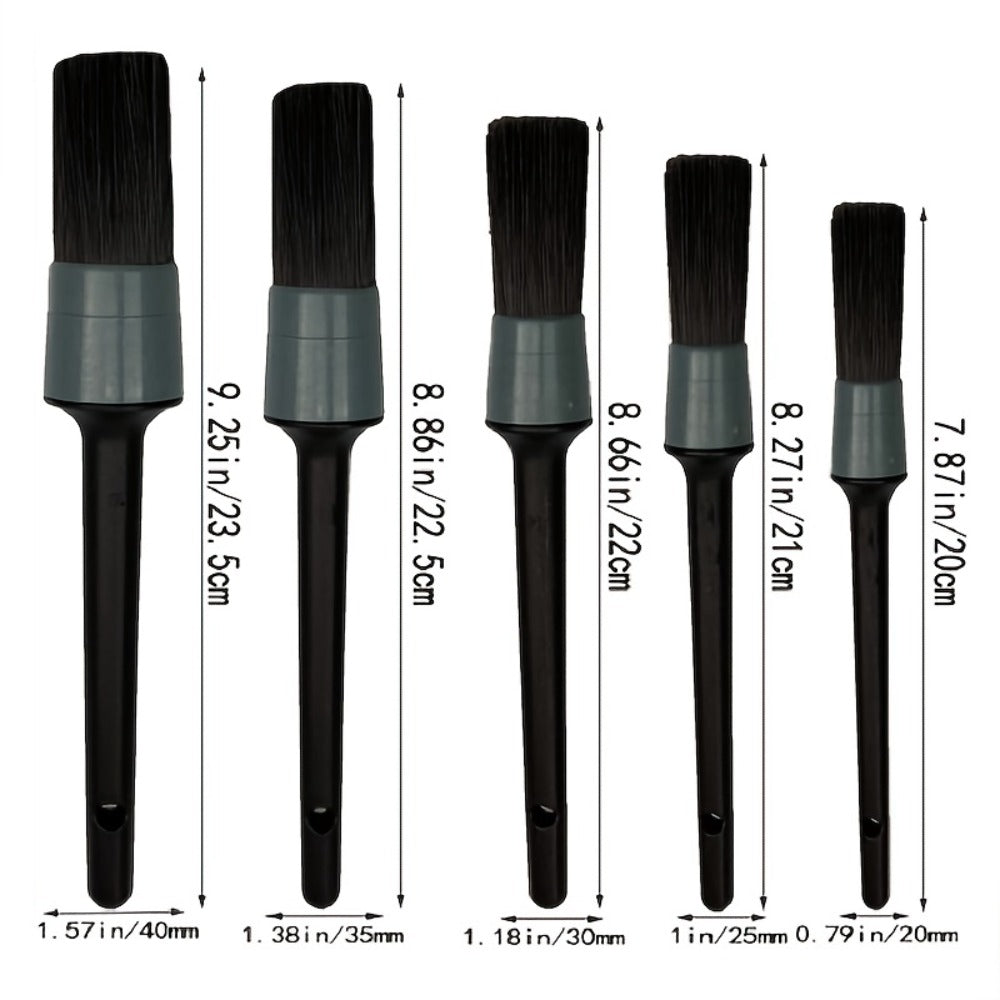 Car Detailing Brush Kit 11pcs – Wheel, Tire & Interior Soft Bristle Cleaning Brushes Set for Cars, Trucks & SUVs