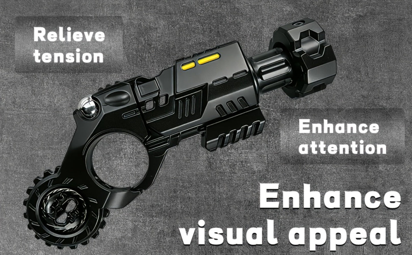 3-in-1 Alloy Fingertip Gun EDC Stress Relief Toy 26pcs Set – Metal Finger Slider Clicker Soft Bullet Launcher for Adults Focus Anxiety Relief Office Gaming Travel Gift for Men