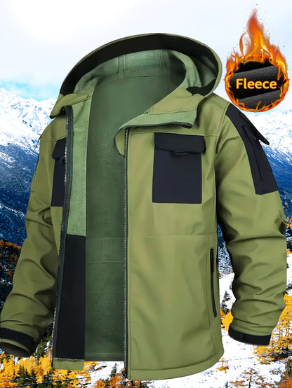 Men's Versatile Fleece Zip-Up Coat