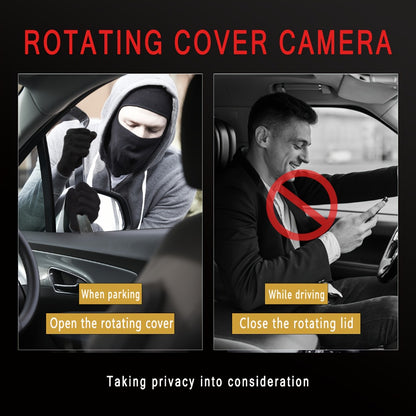 4-Channel 360° Dash Cam 1080P Front + 720P Rear Left Right All-Round Coverage, Quad-Screen Split Display, Night Vision, WDR, G-Sensor, Loop Recording – Optional 64GB Card