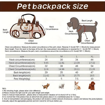 Small Pet Shoulder Bag - Breathable Mesh Single Shoulder Carrier for Cats and Dogs, Adjustable Strap Hands-Free Outdoor Travel Bag, Buckle Secure Closure for Small to Medium Pets, Available in S and M