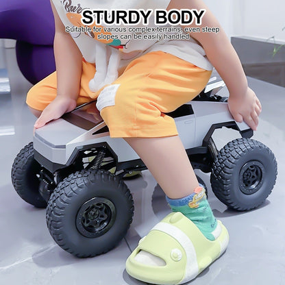 Giant 18 Inch RC Monster Truck with Free Bonus Mini RC Motorcycle – 4WD Powerful Climbing All-Terrain Shockproof Remote Control Pickup Truck, Best Birthday Christmas Gift for Kids Boys Ages 6+