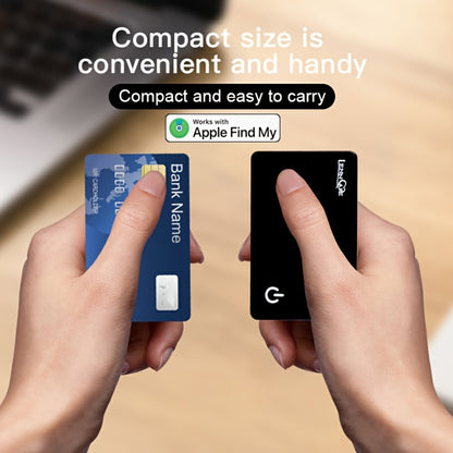 GPS Tracking Card No Subscription Real-Time Locator – Apple Find My Compatible (iOS) Global Coverage Hidden Tracker for Wallet Car Bag Vehicle Anti-Lost Tag