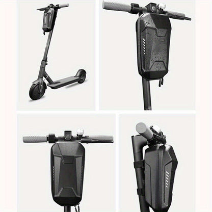 Electric Scooter Handlebar Bag Front Storage 2L Large Capacity – Portable Waterproof Handlebar Pouch for Phone, Wallet & Essentials, Universal Fit for E-Scooter, Bike & Bicycle