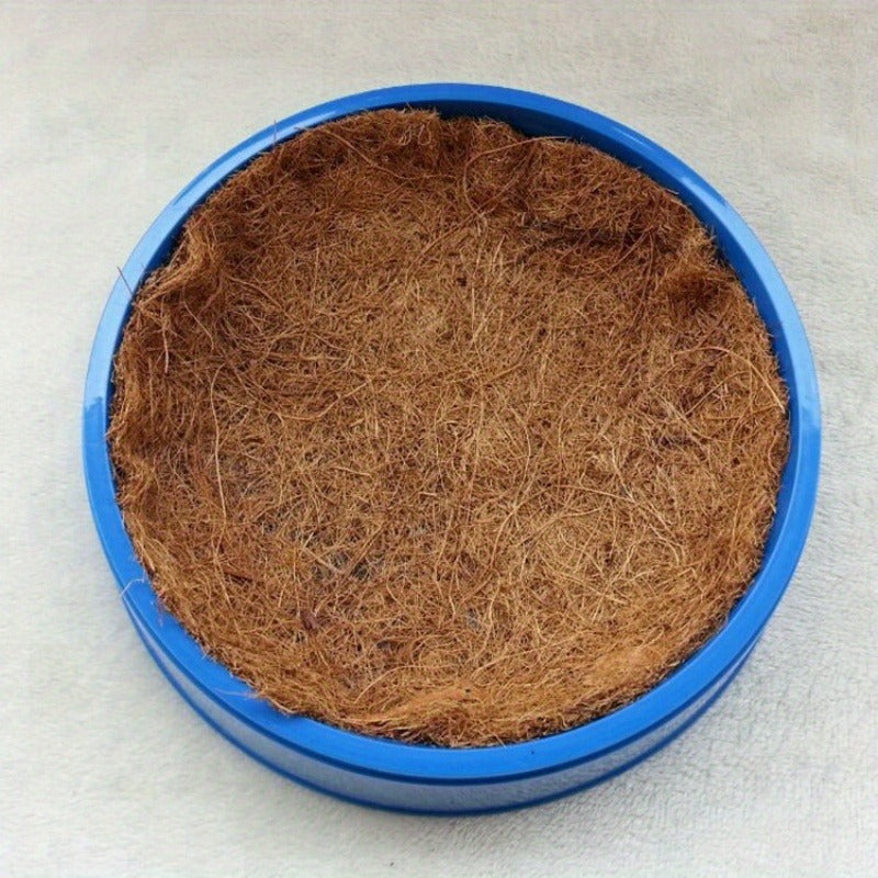 Pigeon Nesting Bowl 6-Pack with Coconut Fiber Mat – Durable Plastic Bird Breeding & Hatching Set for Racing Pigeons, Doves, Quails & Small Birds, Breeding Season Essential Gift for Bird Breeders