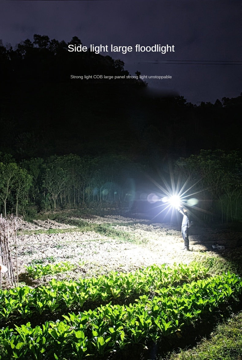 Zoomable LED Flashlight Rechargeable - 2000 Lumen High Power Torch, Adjustable Brightness, 2400mAh Battery, Super Bright Zoom Light for Camping, Fishing & Outdoor Activities