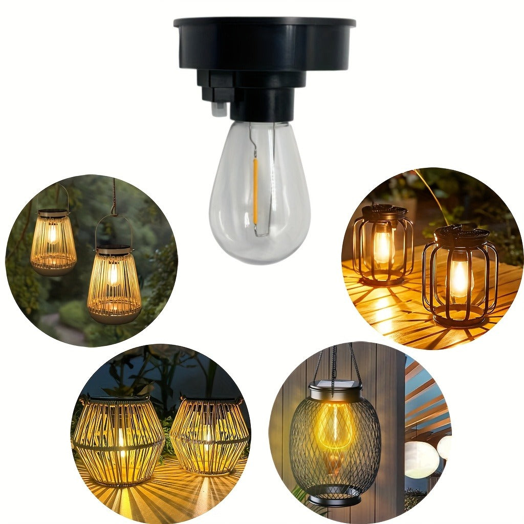 Solar Lantern Replacement Bulb IP65 Waterproof – Outdoor Solar Light Accessory, Top Bulb Replacement Kit | 2, 6 or 12 Pack
