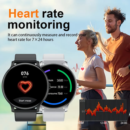 Fitness Tracker Smartwatch for Men & Women – 1.28" Display, Sleep Monitor, Step Counter, Distance Tracker, Running & Gym