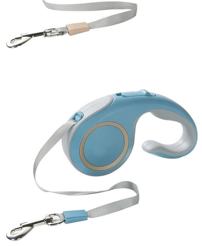 Retractable Dog Leash 16Ft – 360° Tangle-Free with One-Key Lock & Ergonomic C-Shaped Handle | M & L | 3 Colors