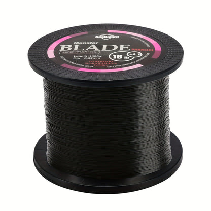 Monofilament Fishing Line 1000M / 1093Yds – Nylon Mono Line for Freshwater & Saltwater, 2-35LB, Black & White