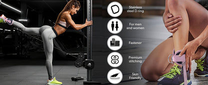 Barbell Squat Pad Set with Wrist Straps & Ankle Straps – Thick Anti-Slip Foam Bar Pad for Hip Thrusts, Squats & Lunges, Weightlifting Neck Cushion for Men Women