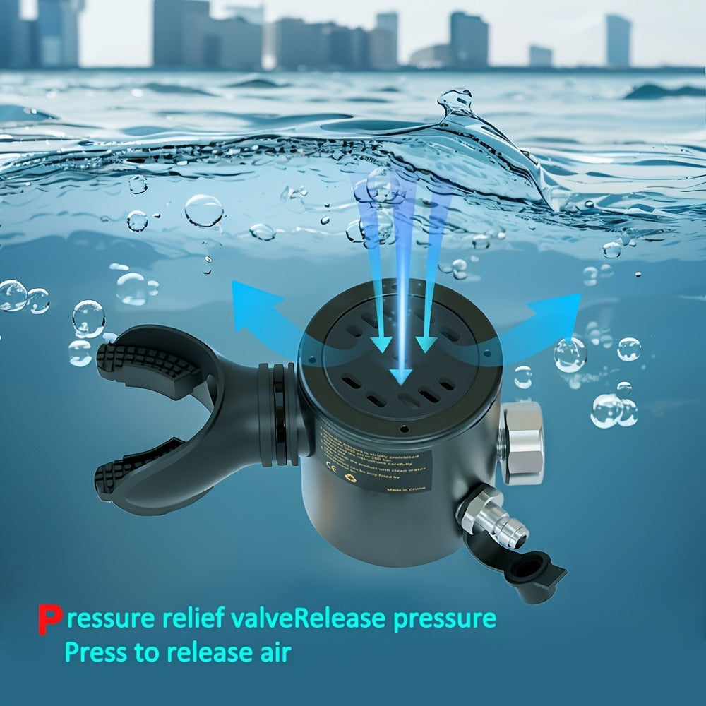 Aluminum Alloy Mini Diving Tank 0.5L – Portable Scuba Oxygen Cylinder with Regulator for Underwater Photography Snorkeling Recreation Leisure Diving Adults