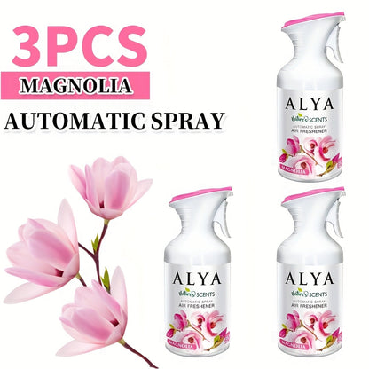Aromatherapy Air Freshener Spray 8.45oz – 6 Scents: Lavender, Magnolia, Mixed Berries, Ocean, Cool Linen & Vanilla, Multi-Purpose Odor-Fighting Room Spray for Car, Home, Office, Bathroom & Closet (1 or 3 Pack)
