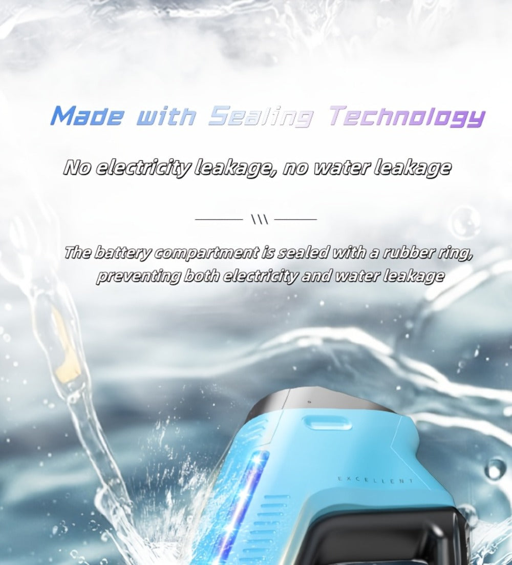 Electric Water Gun with Auto-Fill, LED Lights & 40-Foot Range – USB Rechargeable Large Capacity Soaker Blaster for Kids & Adults, Pool Beach Backyard Outdoor Summer Toy, Gift Box
